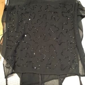 Beautiful beaded scarf- perfect evening wear